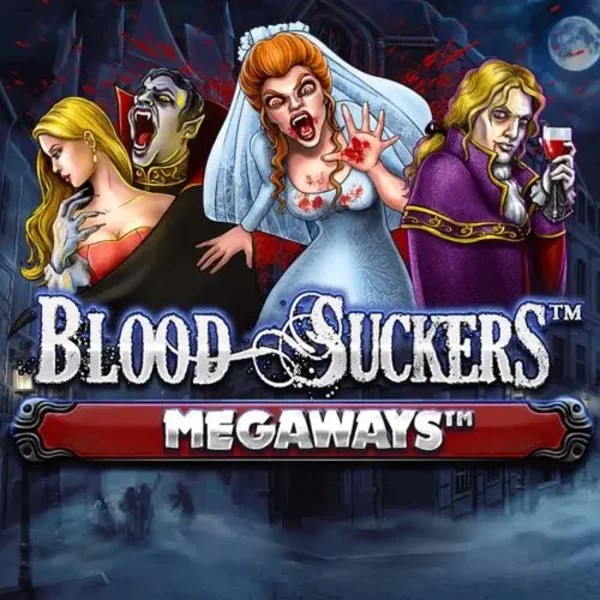 Blood Suckers Megaways slot logo by Red Tiger Gaming at Casinoly Casino