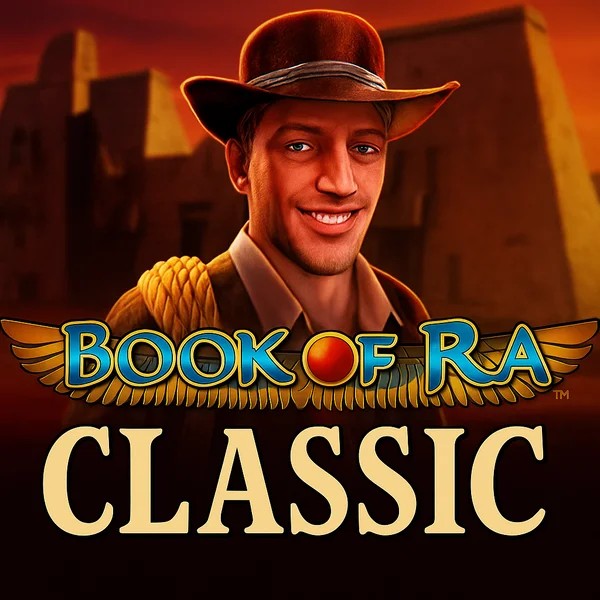Book of Ra Classic by Novomatic, showcased at casinolyapp.com – game logo