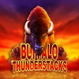 Buffalo Thunderstacks online game logo by Amatic Industries on casinolyapp.com
