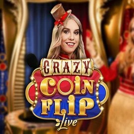 Crazy Coin Flip slot visual from Evolution available on casinolyapp.com