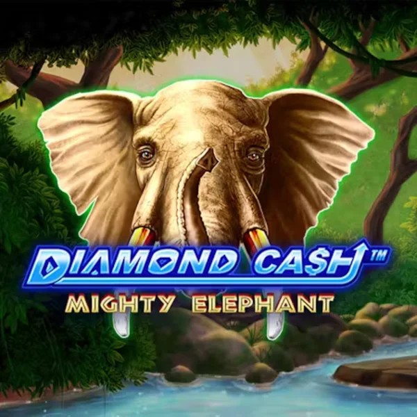 Diamond Cash Mighty Elephant slot logo by Greentube at Casinoly Casino