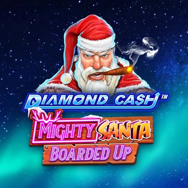 Slots logo of Diamond Cash Mighty Santa Boarded Up from Greentube at Casinoly Casino