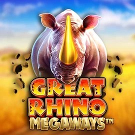 Great Rhino Megaways by Pragmatic Play, showcased at casinolyapp.com – game logo