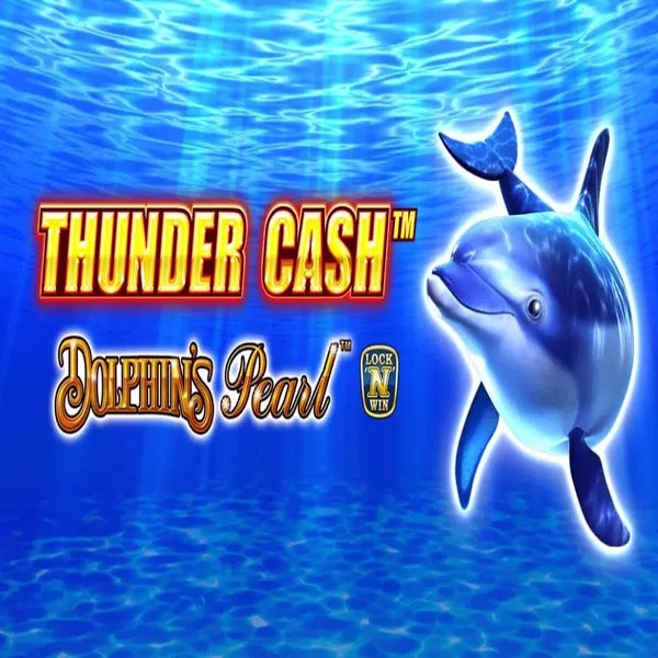 Thunder Cash Dolphins Pearl slot logo by Novomatic at Casinoly Casino