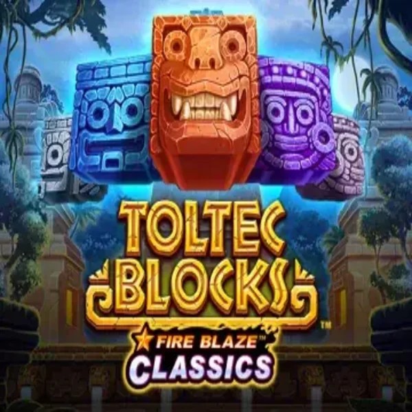 Fire Blaze: Toltec Blocks slot visual from Rarestone Gaming available on casinolyapp.com