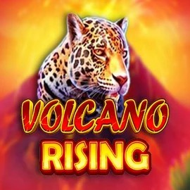 Volcano Rising online game logo by RubyPlay on casinolyapp.com